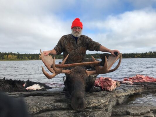 Man with Large Moose