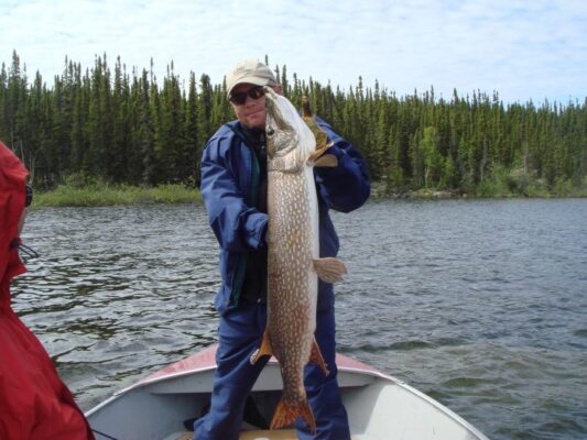 Rob with a Big Fish on Reindeer Lake