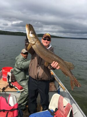 Men on Boat with Large Fish