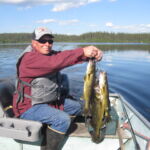Jim Bauder with Walleye from Lawrence Bay Lodge