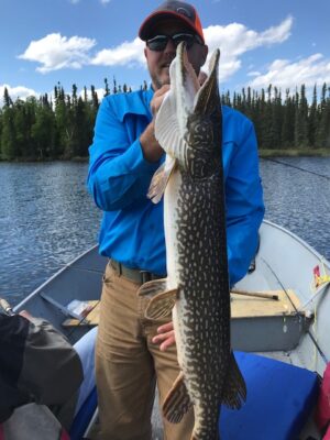 Fishing for Northern Pike in Reindeer Lake