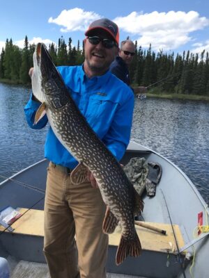 Northern Pike caught from Reindeer Lake