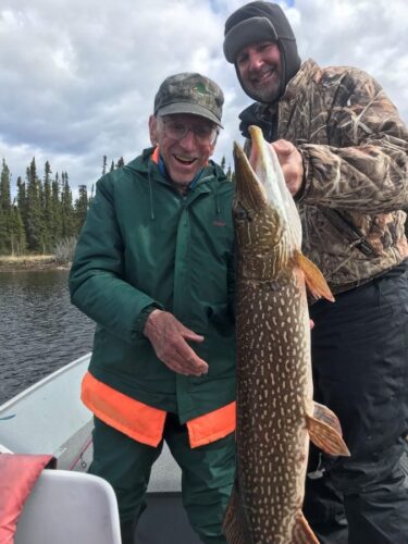 2 Men with Large Northern Pike