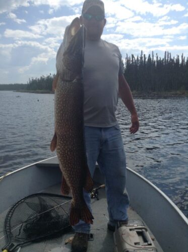 Man with Trophy Northern Pike